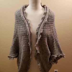Anthropologie Grey Sweater Shrug